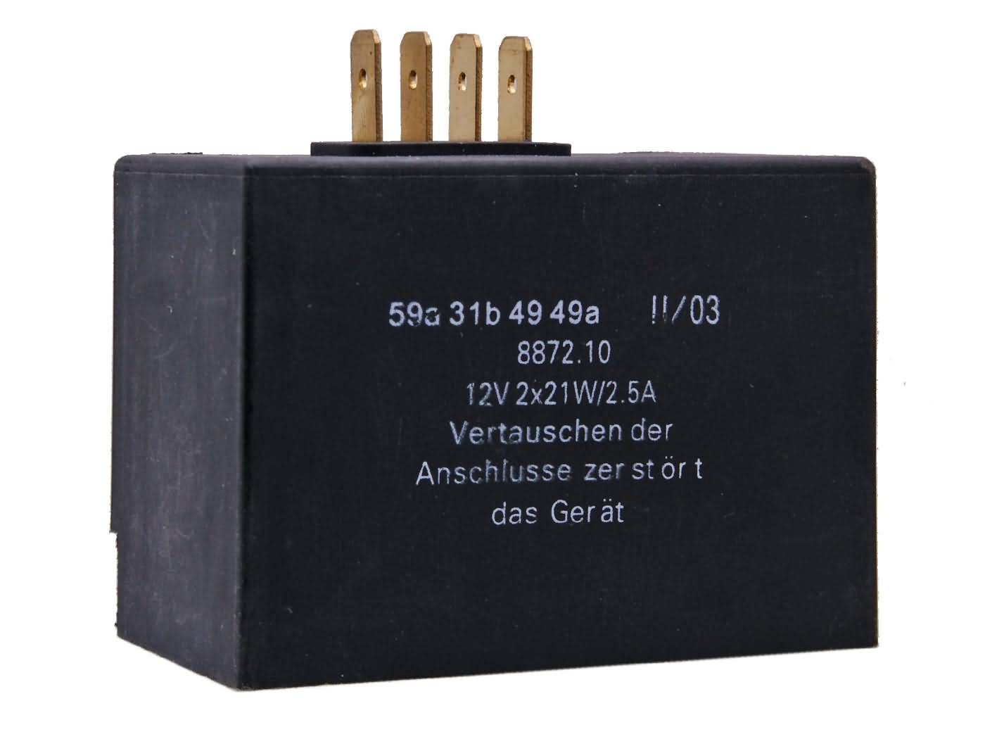 Regulator de încărcare / Releu semnalizare 101 Octane 12V 2x21W 2,5A pentru Simson S51, S70, S83, SR50, SR80 și alte modele