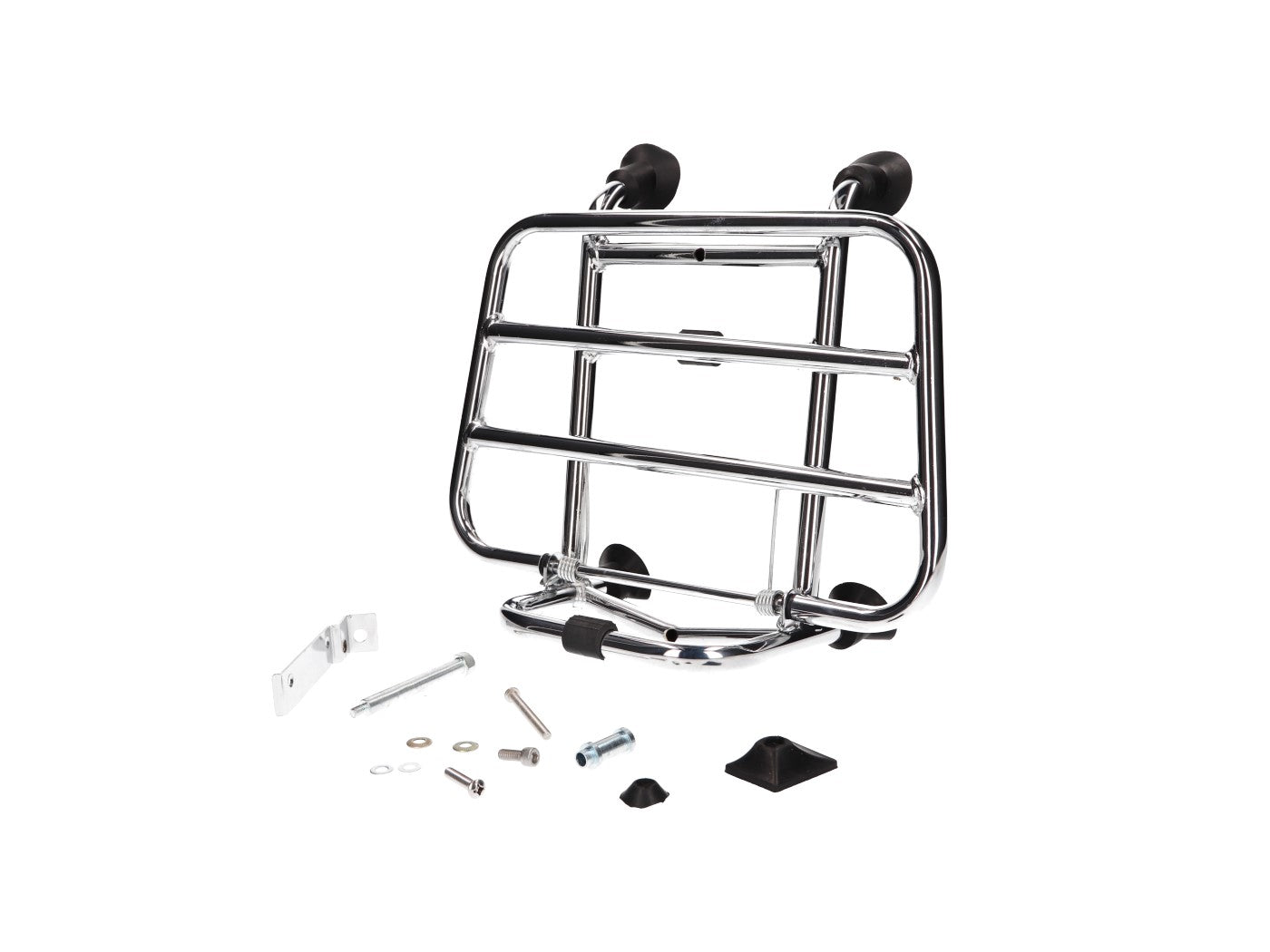 Portbagaj față cromat 101 Octane pentru Vespa Primavera, Sprint 50-125cc (2013-)