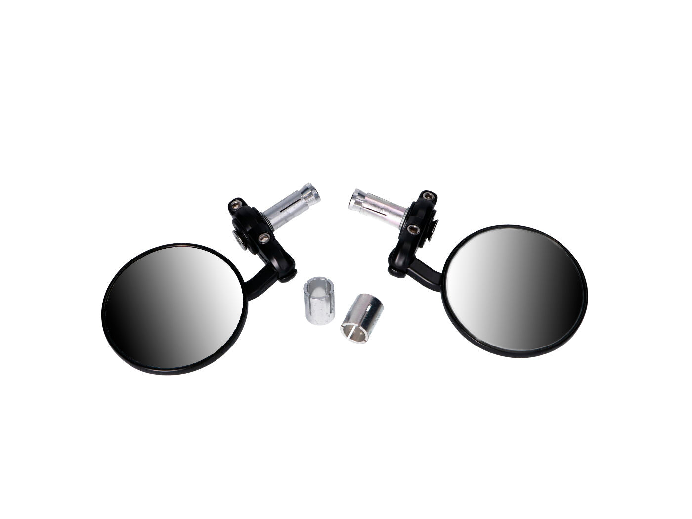 Set Oglinzi 101 Octane pentru Capete Ghidon Aluminiu CNC Rotunde Negre universal
