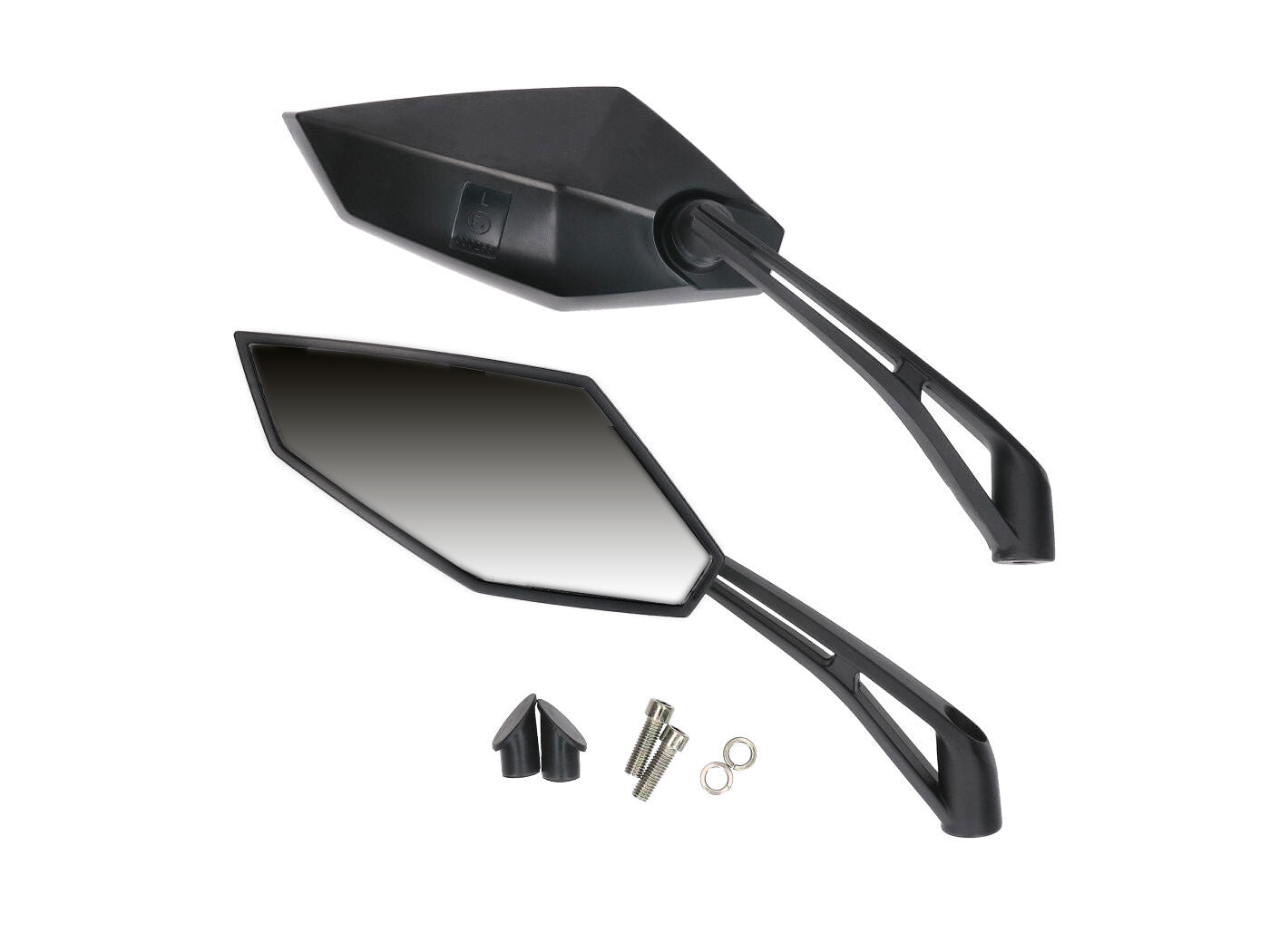 Set Oglinzi 101 Octane M8 filet negru universal