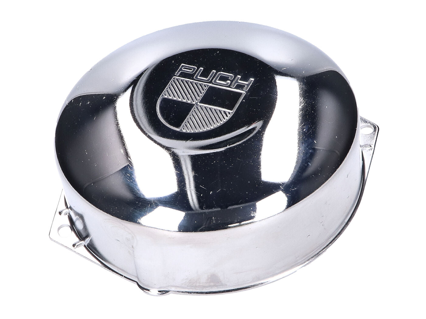 Capac motor / alternator 101 Octane cromat cu logo Puch pentru Puch Maxi S/N, Maxi L2A, Maxi K2, Maxi P1, Maxi ZA50