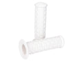Set mansoane ghidon LUSITO scurte model bloc alb pentru moped automat universal (22, 24mm)