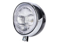 Far rotund negru Retro 101 Octane pentru Tomos, Puch, Vespa Mofa, Piaggio, MBK și alte modele