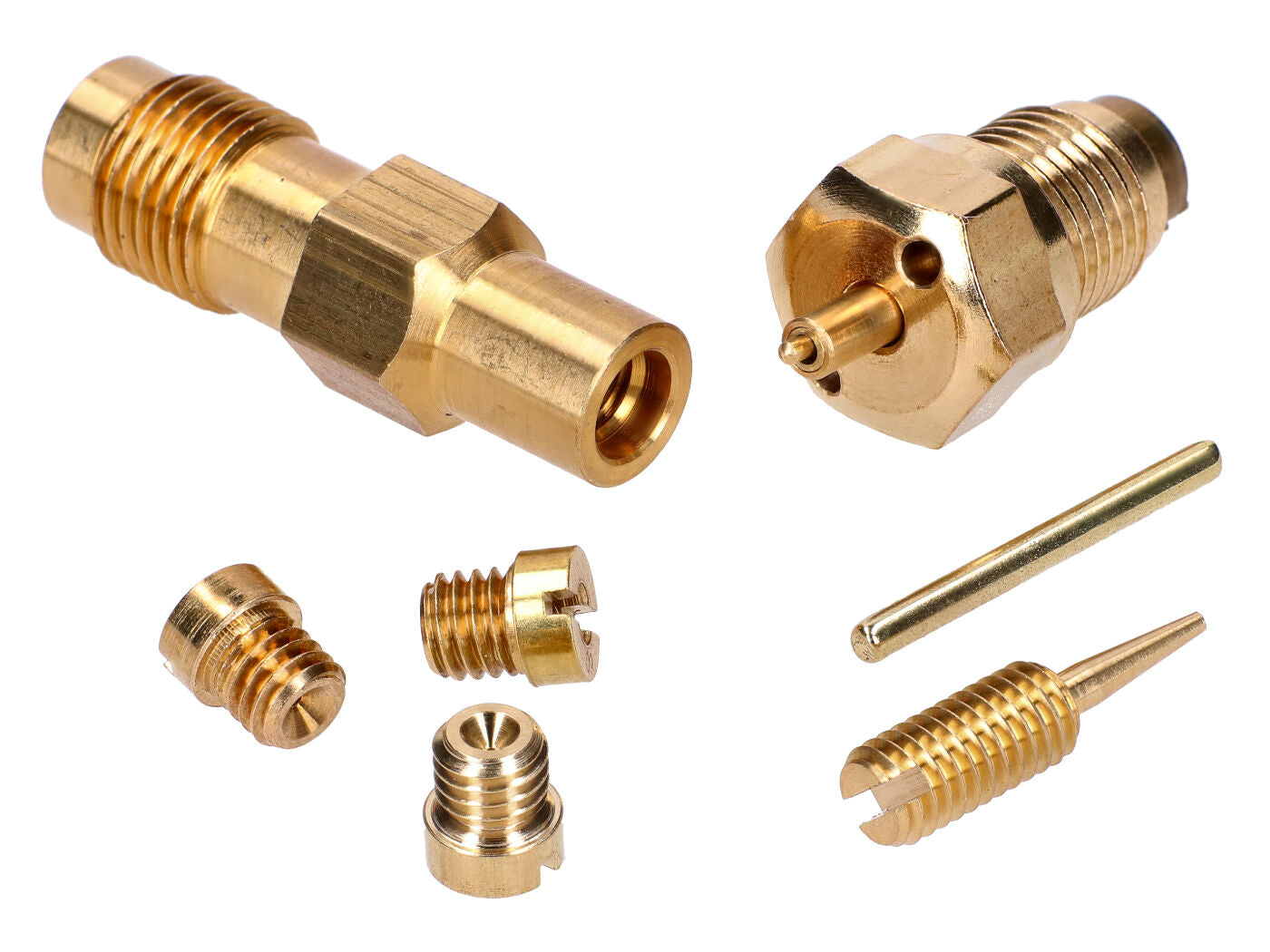 Kit reparație carburator 101 Octane cu duze 7 piese pentru BVF 16N3-3, 16N3-5 pentru Simson S51, S53, S70, SR50 și alte modele