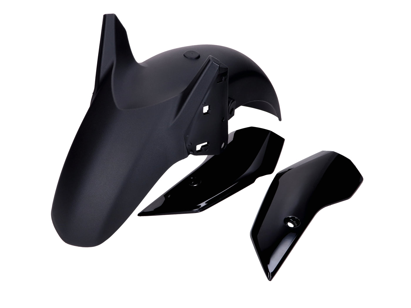 Set apărătoare față 101 Octane negru lucios pentru Yamaha X-Max 125cc, 300cc 2023-