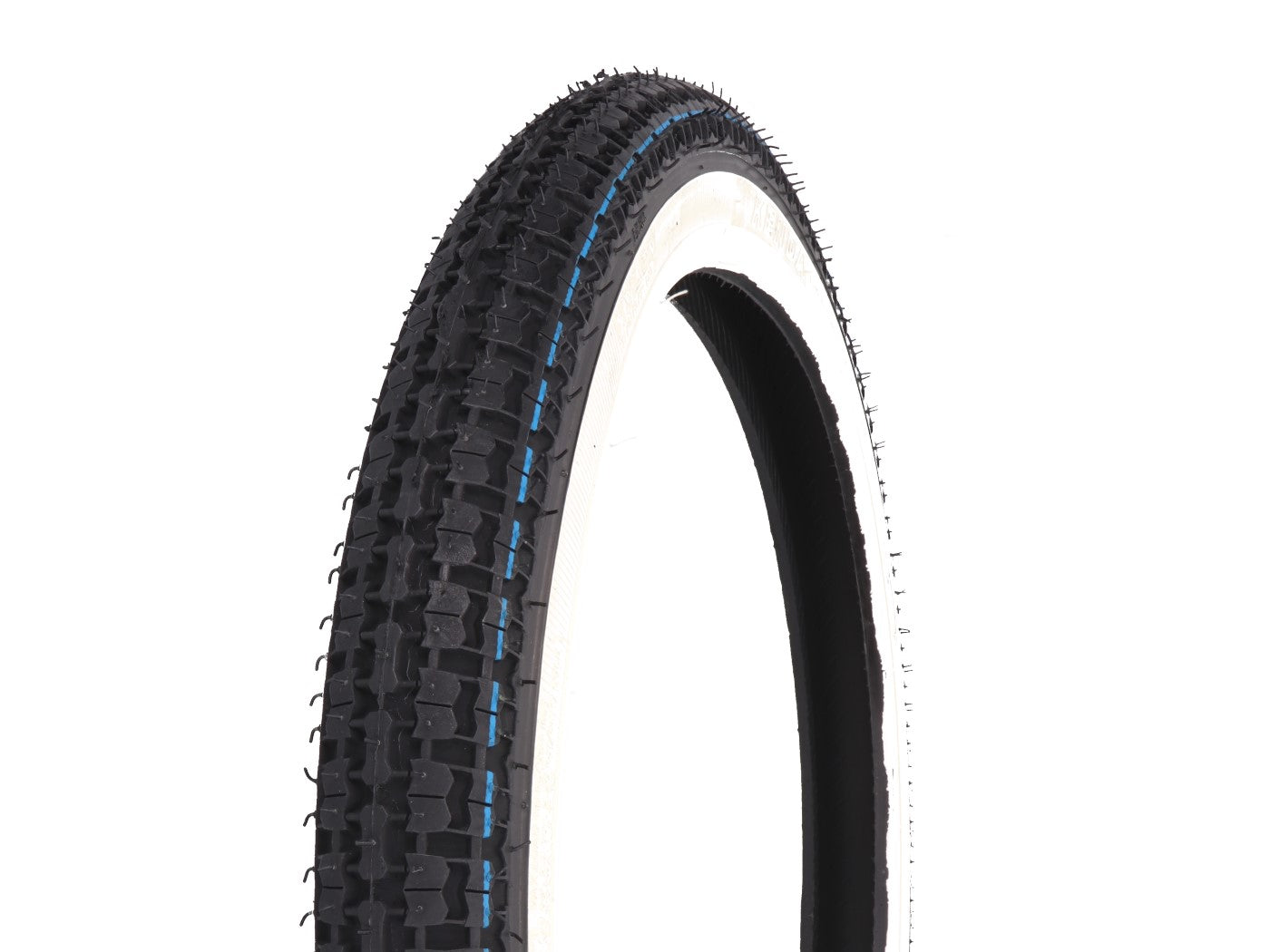 Anvelopă Kenda K252 2.25-17 33L TT cu dunga alba pentru Piaggio, Vespa, Puch, Tomos, MBK și alte mărci