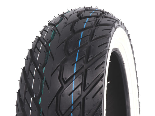 Anvelopă Scuter Kenda K418 4PR 3.50-10 51J TL Bandă Albă pentru LML, Vespa Classic, Flex Tech, Znen, Baotian și alte modele