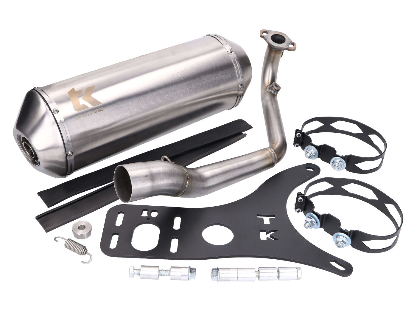 Eșapament Racing Turbo Kit GMax din Inox pentru Peugeot Django 125, 150 AC 4 timpi 2014-2020