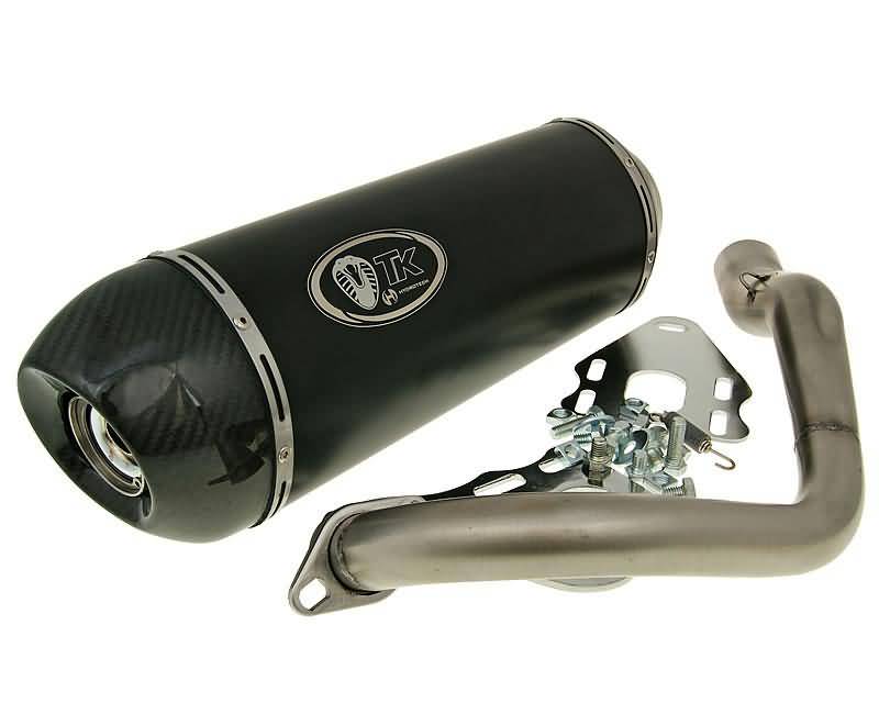 Eșapament Turbo Kit GMax Carbon H2 4T pentru Vespa Modern GTS 300 ie Super, GTS 300 ie Touring, GTS 300 ie și alte modele