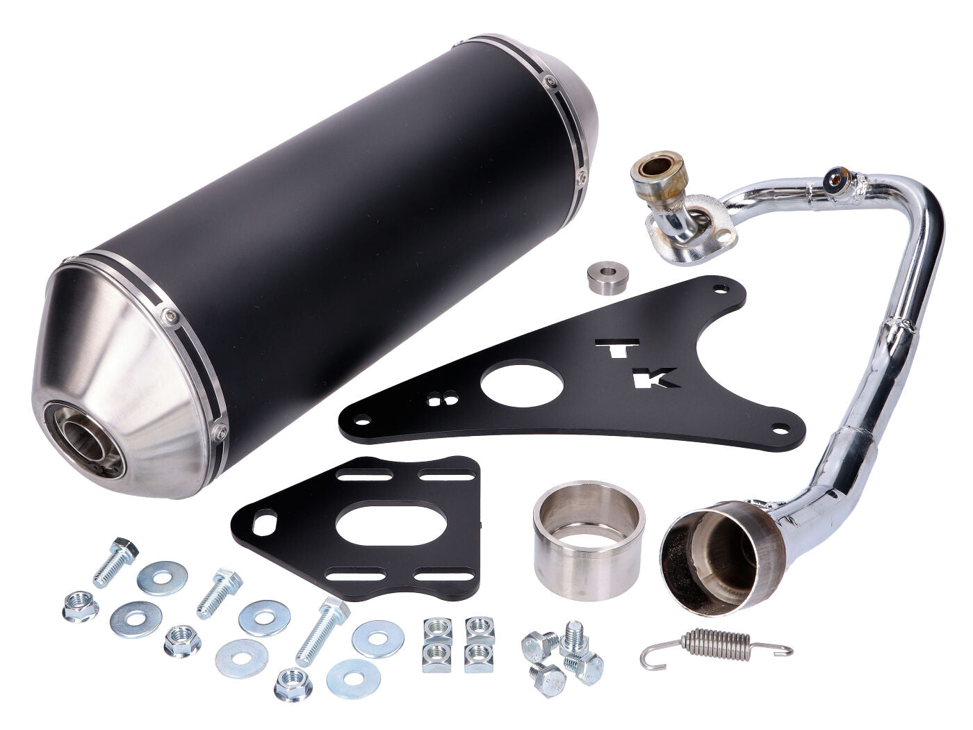Eșapament racing scuter Turbo Kit GMax 4T pentru MBK Ovetto, Nitro 4, Yamaha Neos, Aerox 50 4T și alte modele