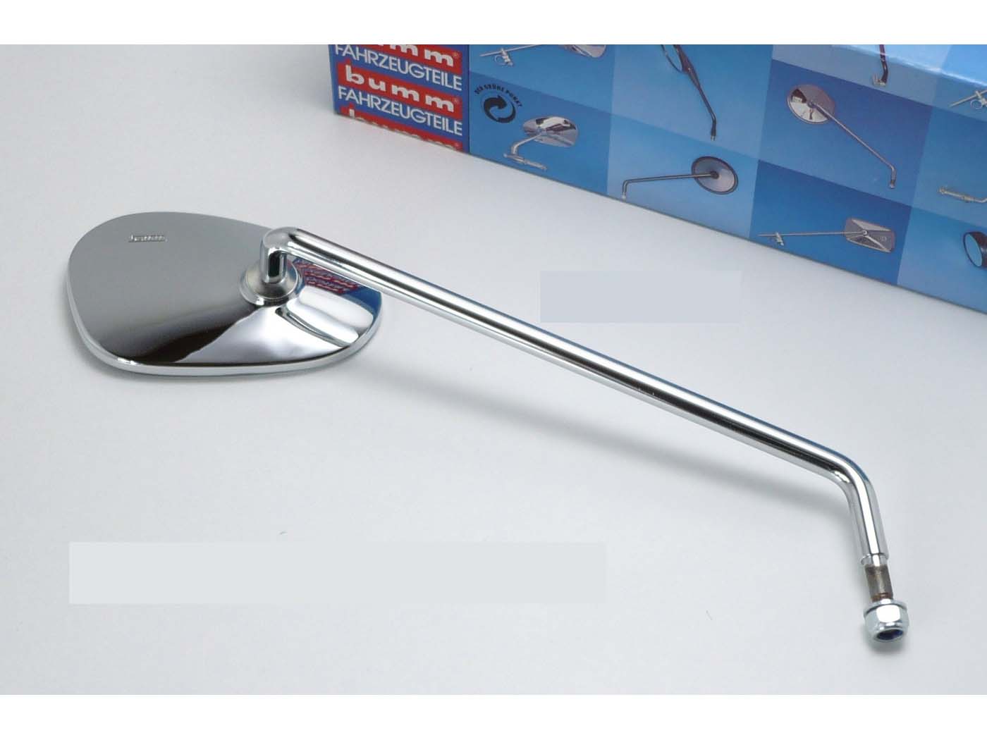 Oglindă bumm Dreapta M8 Cromată pentru Kreidler Florett Mustang/Cross 50, Florett RS-GS, Florett 3-Gang Moped 50