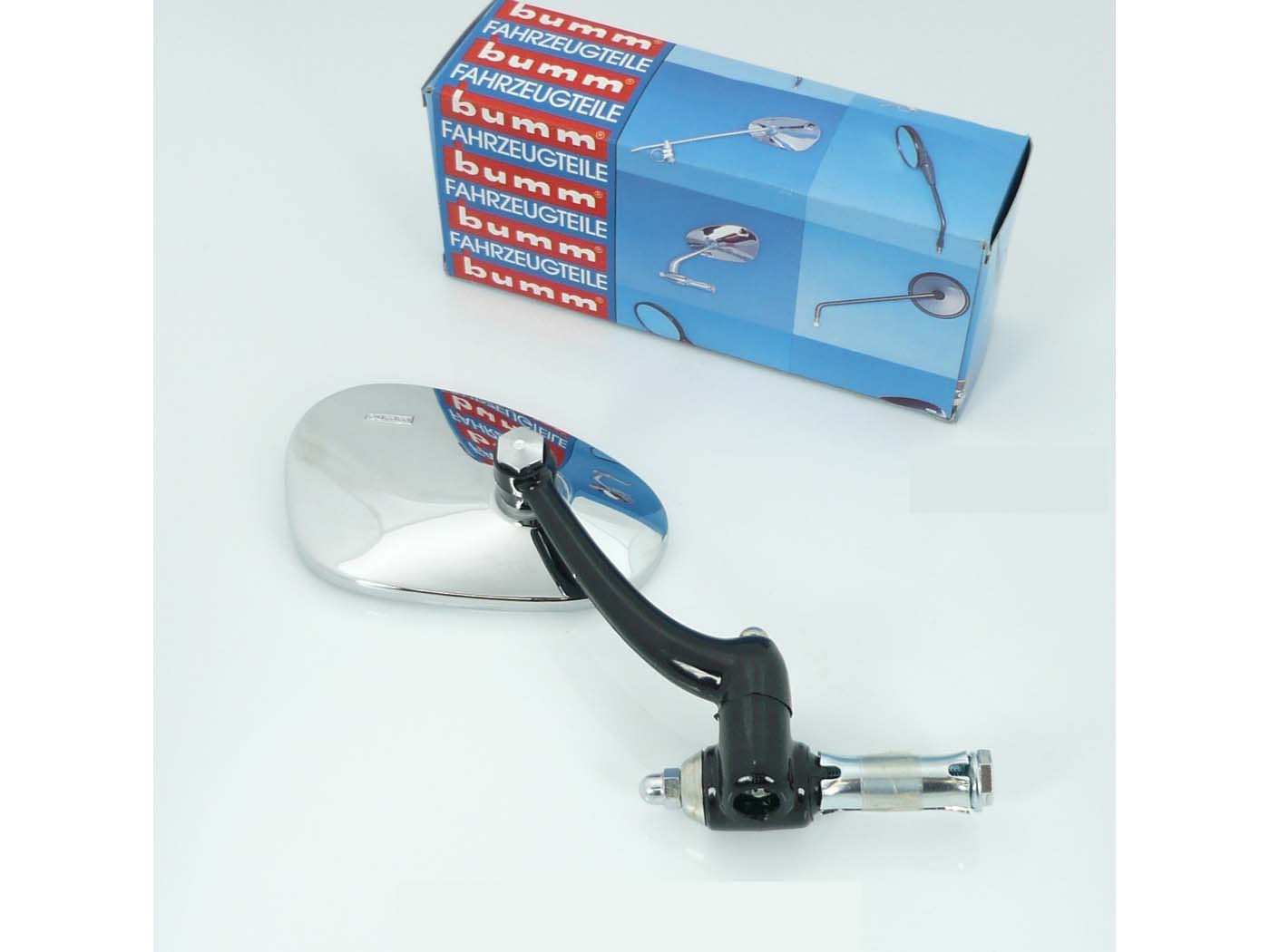 Oglindă Dreapta Bumm Plastic Braț Pivotant pentru Kreidler, Piaggio Mofa, Puch, Zündapp, Hercules și alte modele