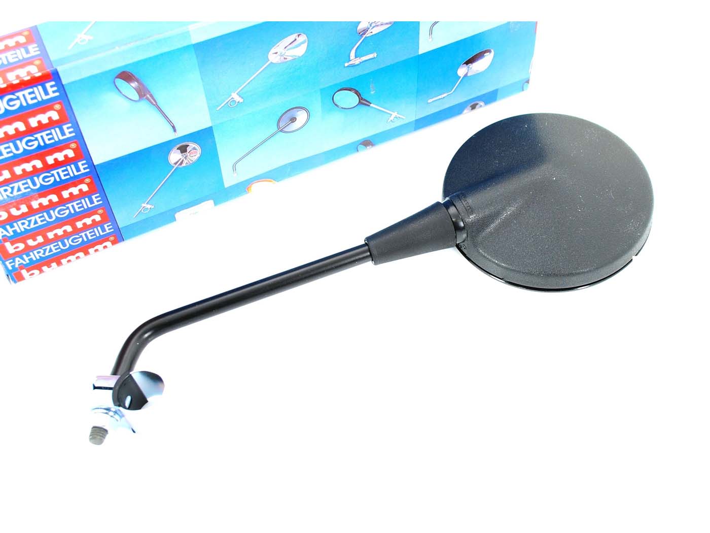Colier Oglindă Bumm 120mm diametru 10mm filet 8mm pentru Kreidler, Hercules, Piaggio Mofa, Zündapp, Puch și alte modele