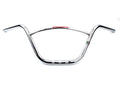 Ghidon Motocicletă Cuppini Cromat cu Traversă 810mm x 220mm pentru Hercules, Kreidler, Sachs și alte modele