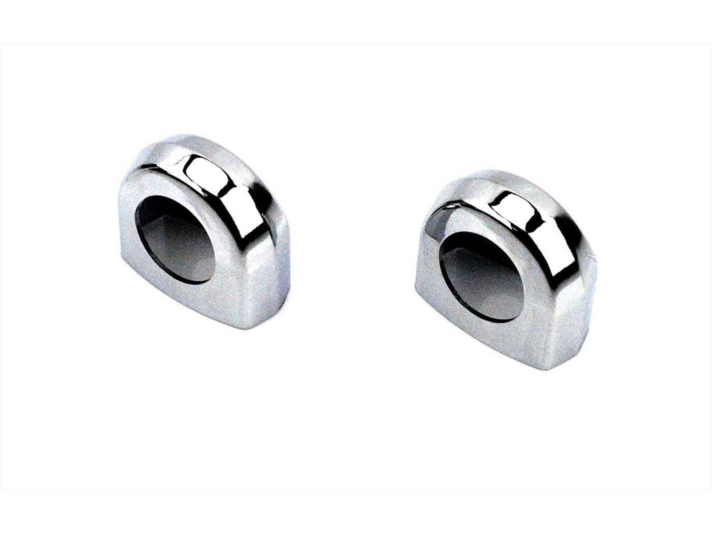 Capac cromat prindere ghidon NTS Parts (set 2 buc) pentru Kreidler RMC E50, RMC D125, RMC F125, Florett Mustang/Cross 50, Florett RS-GS