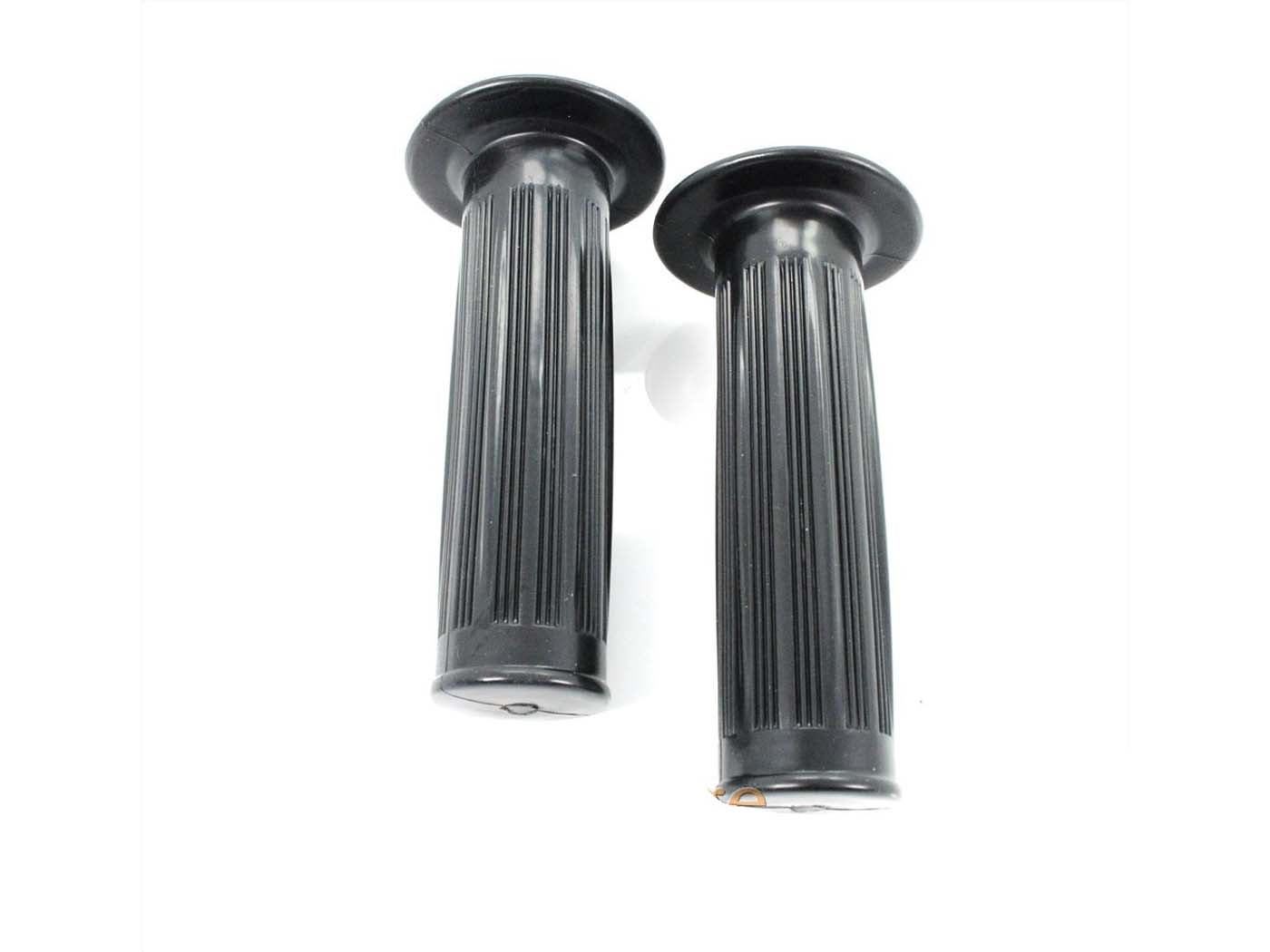 Manșoane ghidon cauciuc negru 22mm 105mm pentru Zündapp, Hercules, Kreidler și alte modele (set 2 bucăți)