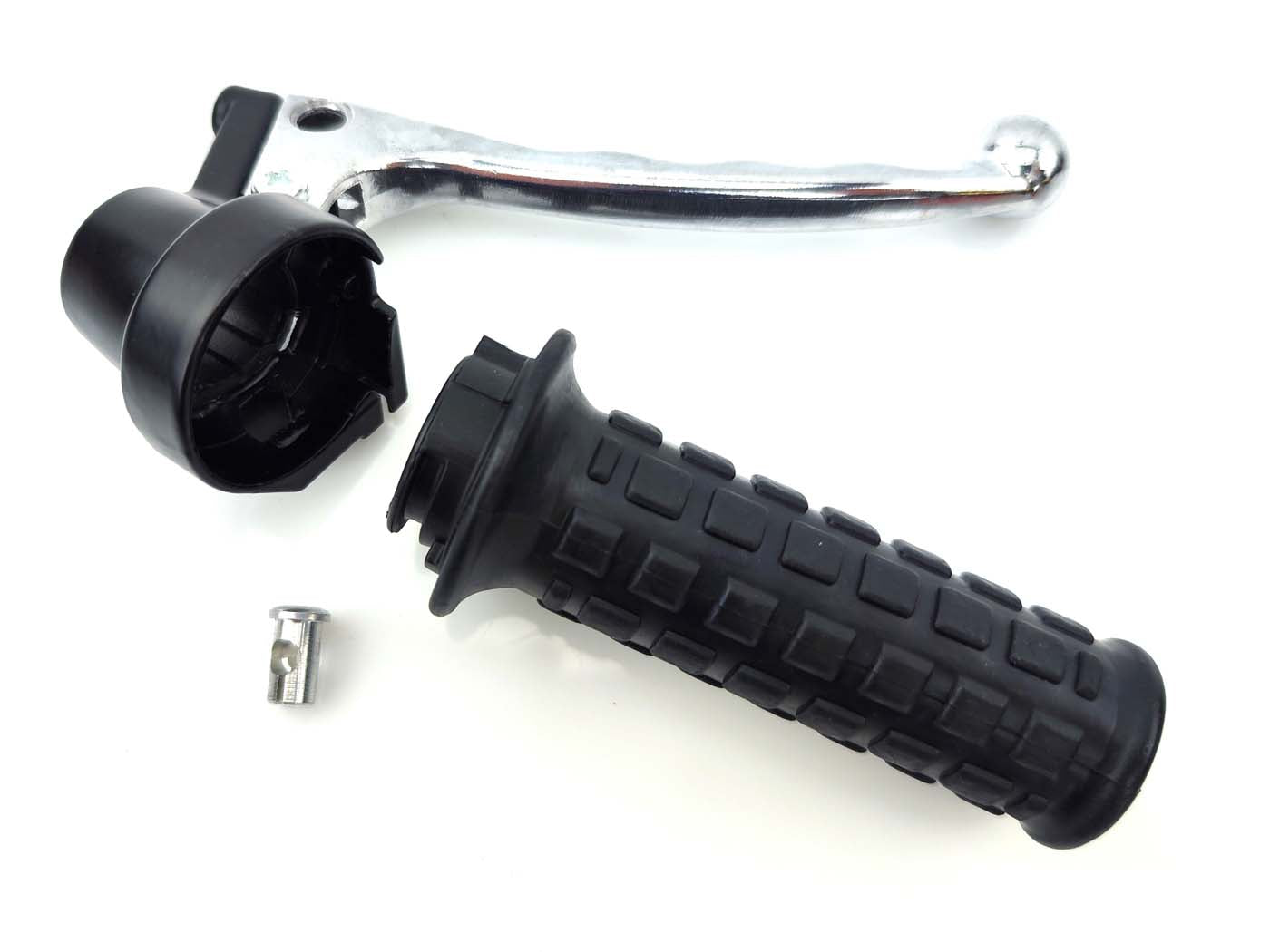 Mâner accelerație complet negru plastic pentru Puch Maxi S/N, Maxi L2A, Maxi K2, Maxi P1, Maxi ZA50