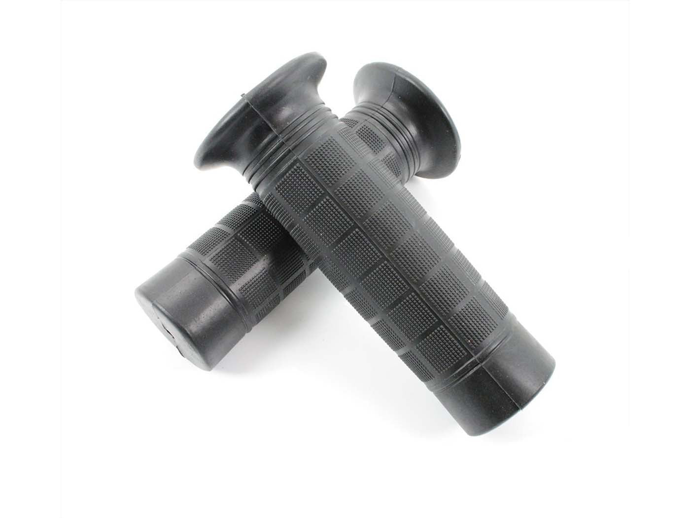 Manșoane ghidon cauciuc negru 22/24mm 110mm pentru Zündapp, Kreidler, Hercules, Puch, Simson