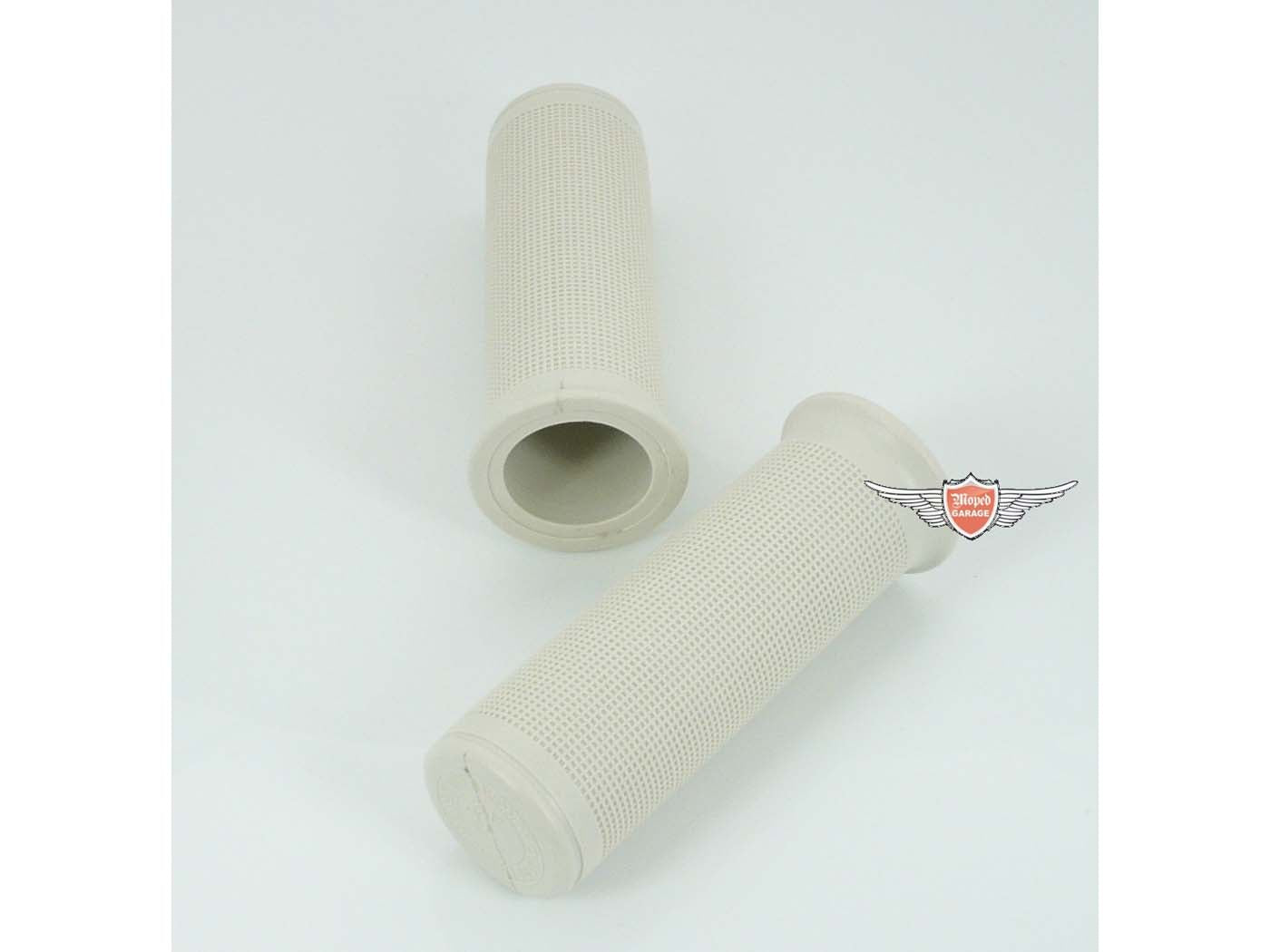 Manșon ghidon NTS Parts cauciuc alb 95mm / 26mm / 22mm universal