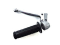 Mâner ambreiaj cu manșon cauciuc argintiu 22mm 100mm pentru Hercules, Kreidler Flory, Zündapp și alte modele