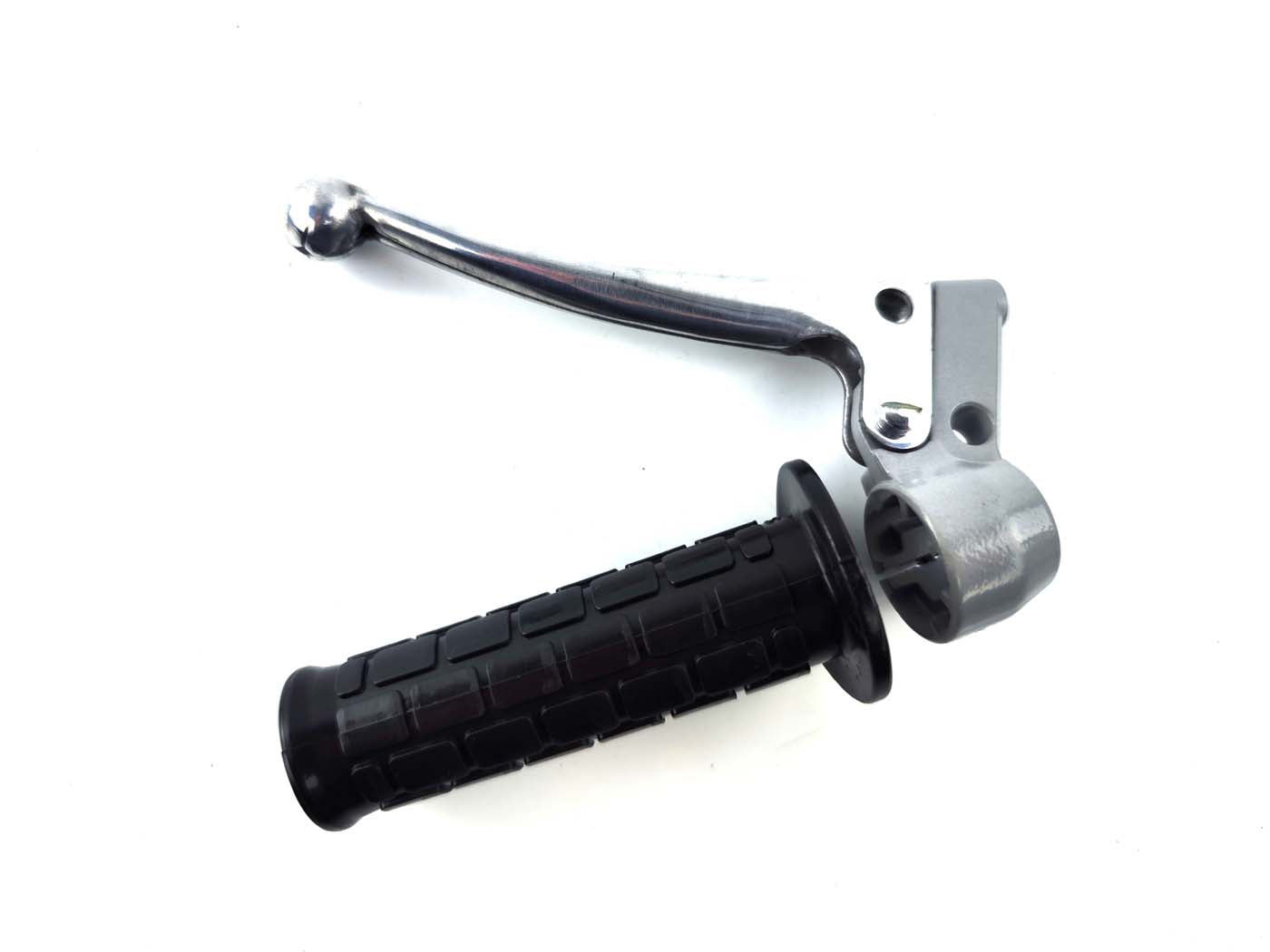 Mâner ambreiaj cu manșon cauciuc argintiu 22mm 100mm pentru Hercules, Kreidler Flory, Zündapp și alte modele