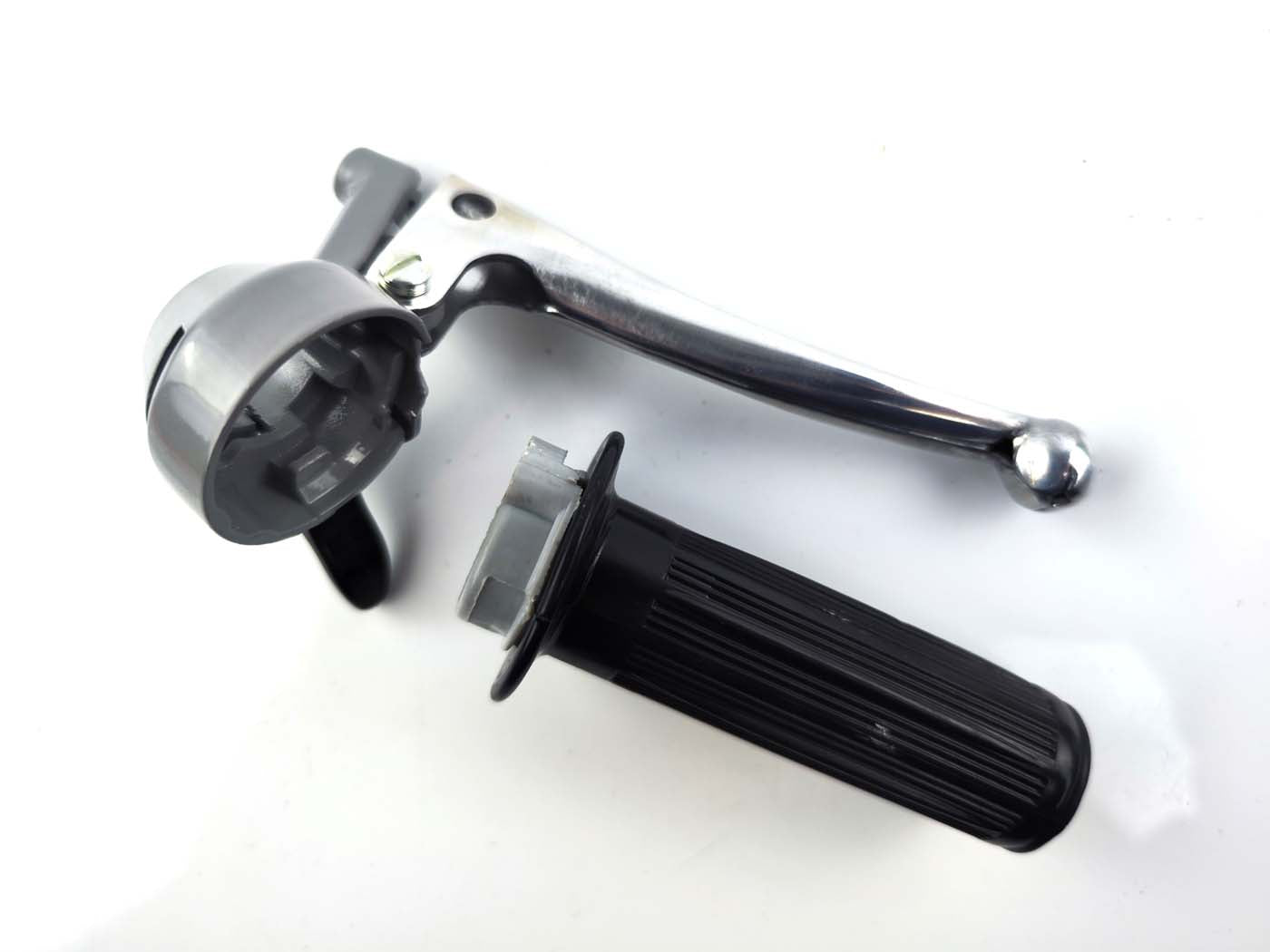 Armătură accelerator aluminiu 22mm negru 105mm pentru Zündapp, Kreidler, Hercules și alte modele