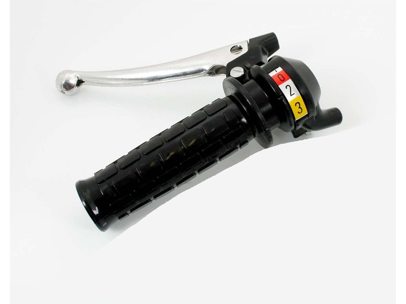 Manetă schimbător 3 viteze negru pentru Hercules Prima GT, Prima GX, Sachs Optima 50