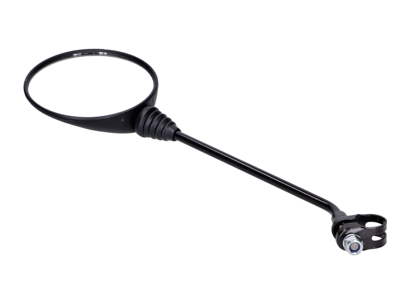 Oglindă neagră 115mm cu bridă 230mm pentru Piaggio Ciao, Grillo, Bravo și alte modele