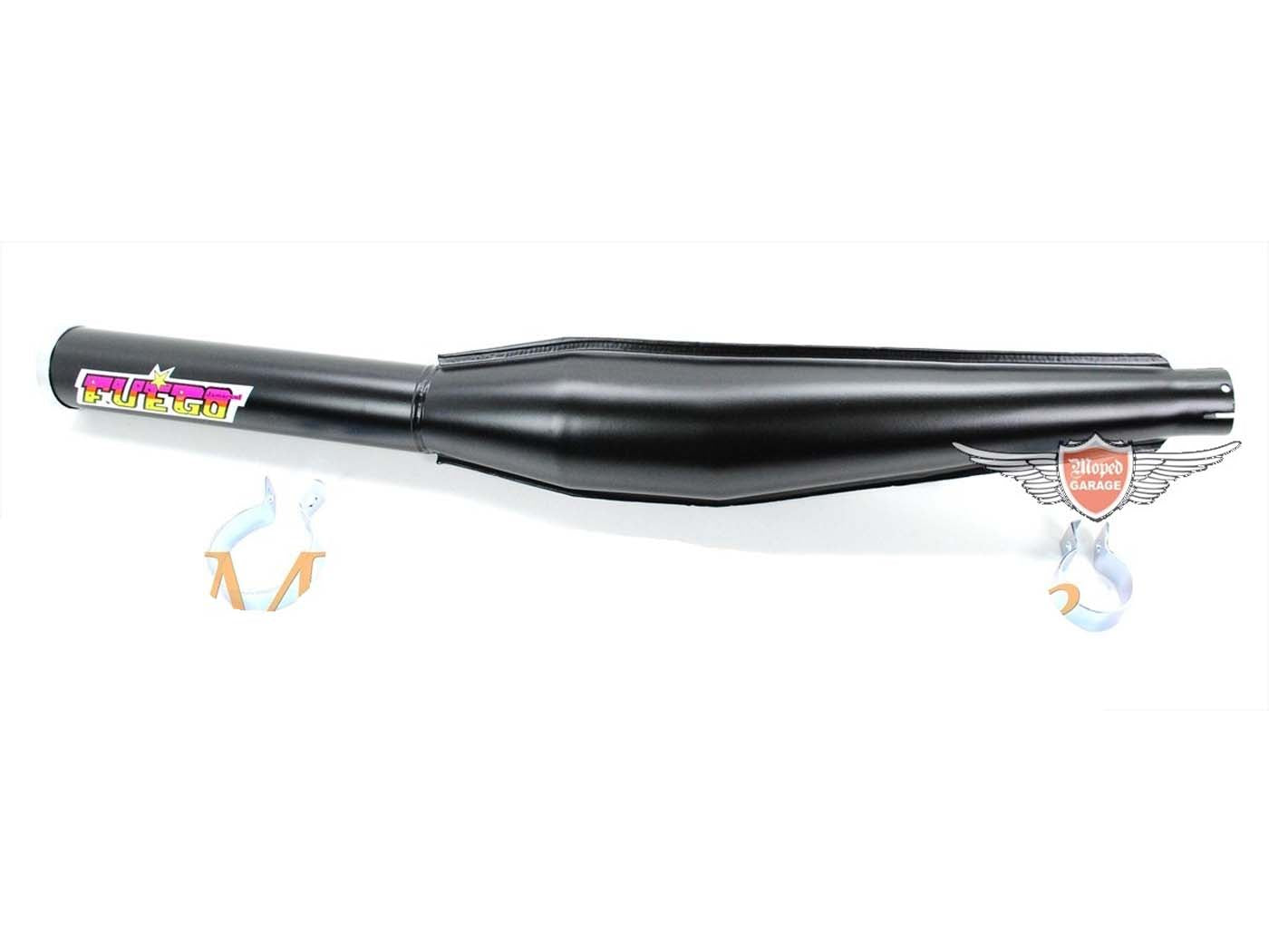 Eșapament sport negru 32mm 660mm pentru Zündapp KS, SX, R, Kreidler Florett, Flory și alte modele