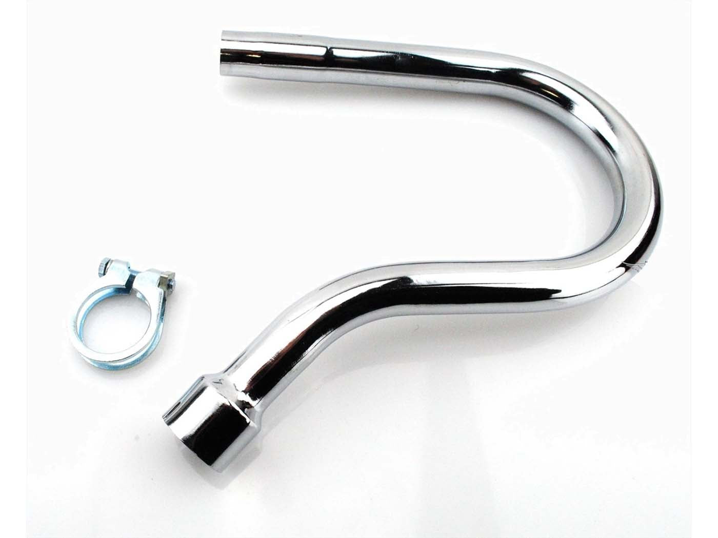 Colector eșapament cromat 32mm conexiune cilindru 25,60mm conexiune evacuare pentru Zündapp R 50