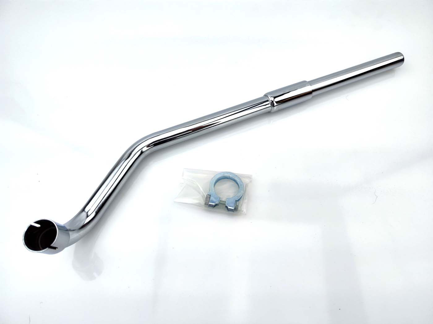 Colector evacuare oțel 26mm/28mm dreapta pentru Hercules Prima 2, Prima 3, Prima 4, Prima 5, Prima GT și alte modele