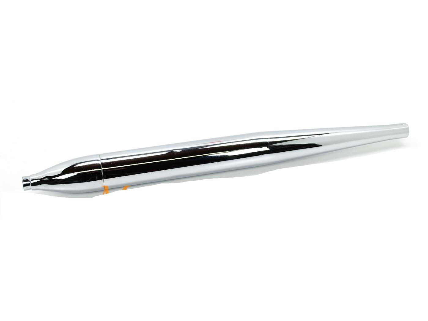 Eșapament formă țigară 60mm 690mm 26mm cromat pentru Zündapp Super Combinette, Sport Combinette, Falconette și alte modele