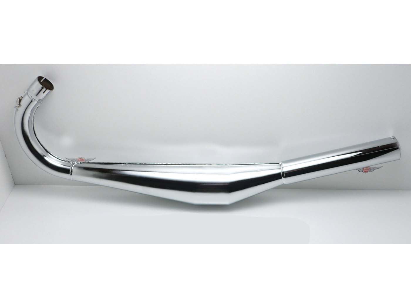 Eșapament sport cromat 36mm 820mm 51mm 90mm pentru Zündapp C 50 Super, CS 50, C 50 Sport, KS 50 Sport și alte modele