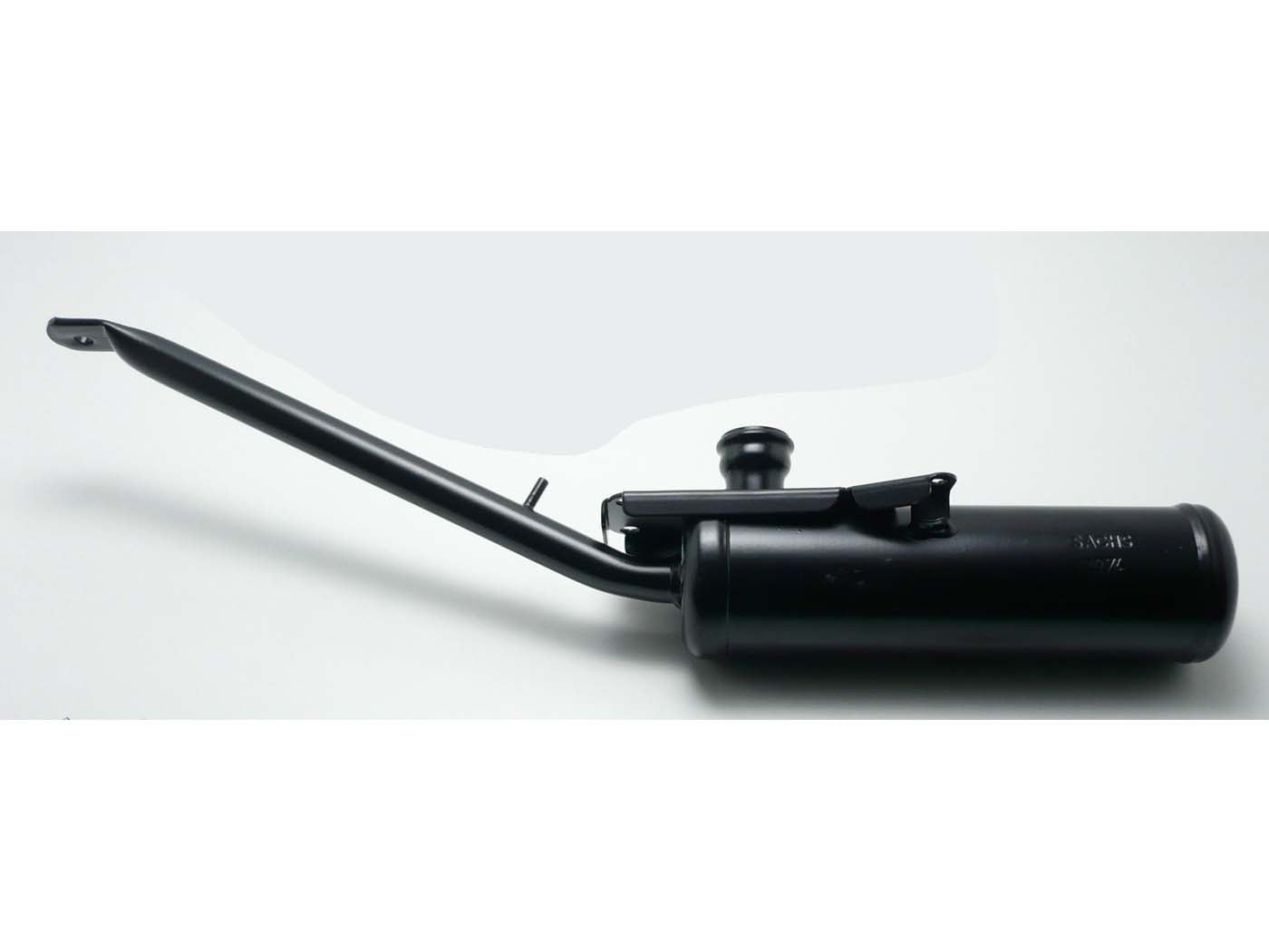Eșapament metalic negru pentru Hercules Saxonette, Spartament bicicletă cu motor auxiliar