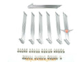Spite cromate 151mm 3,18mm 90° cu nipluri 3,47mm set 36 bucăți pentru Kreidler RMC E50, RMC D125, RMC F125, Florett RS-GS