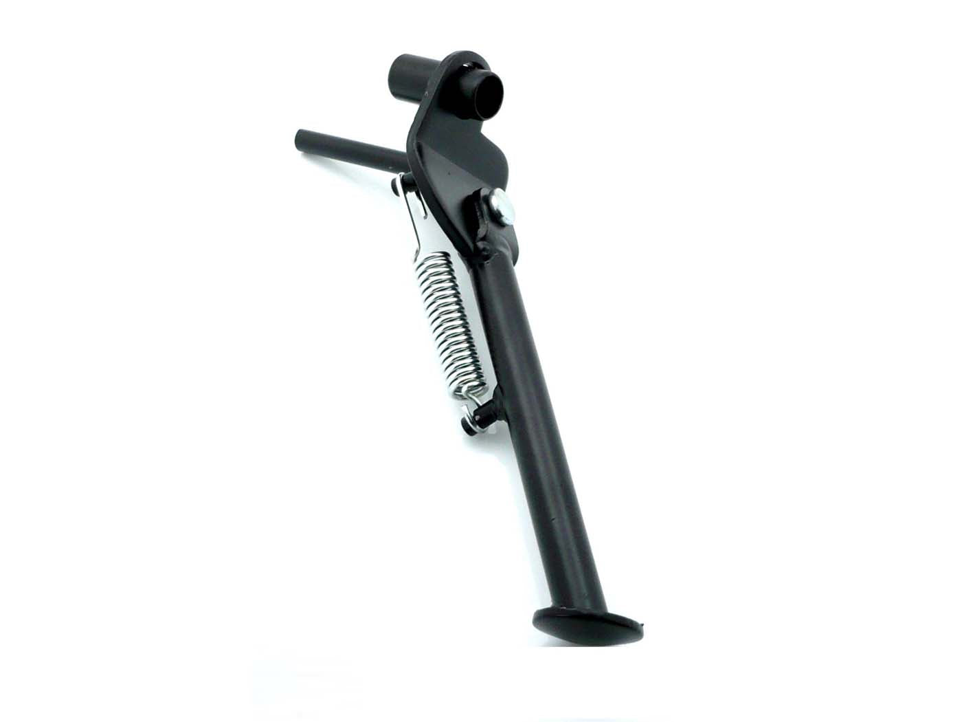 Cric lateral negru metalic pentru Piaggio Ciao 50, Ciao 50 Mix, Ciao 50 P/PV, Vespa Ciao PX și alte modele