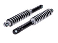 Set amortizoare 320mm reglabile negru/argintiu 10mm pentru Hercules, Kreidler, Puch, Zündapp și alte modele