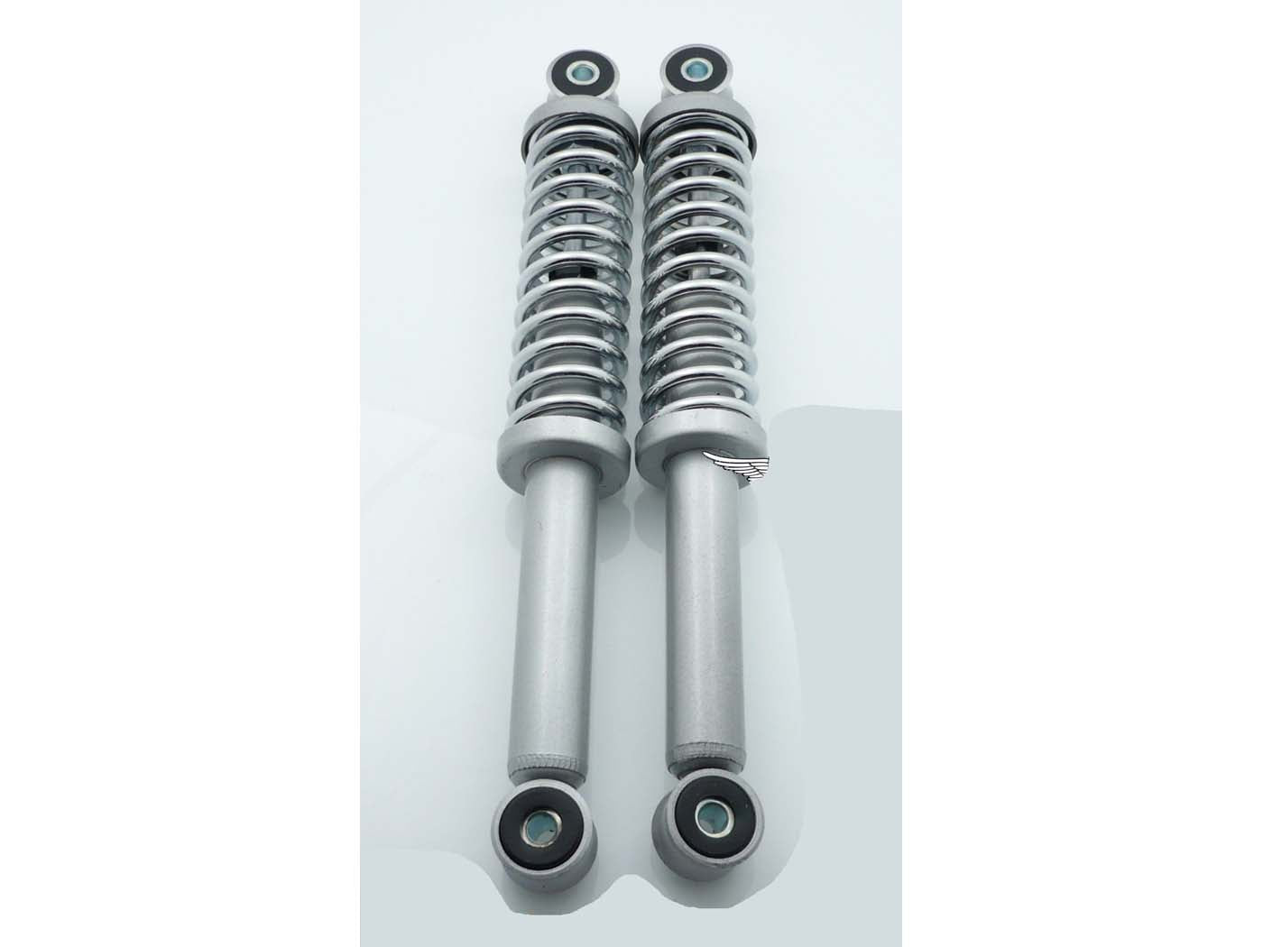 Set amortizoare gri 290mm bucșe 8mm arc 6mm pentru Kreidler, Puch, Zündapp și alte modele