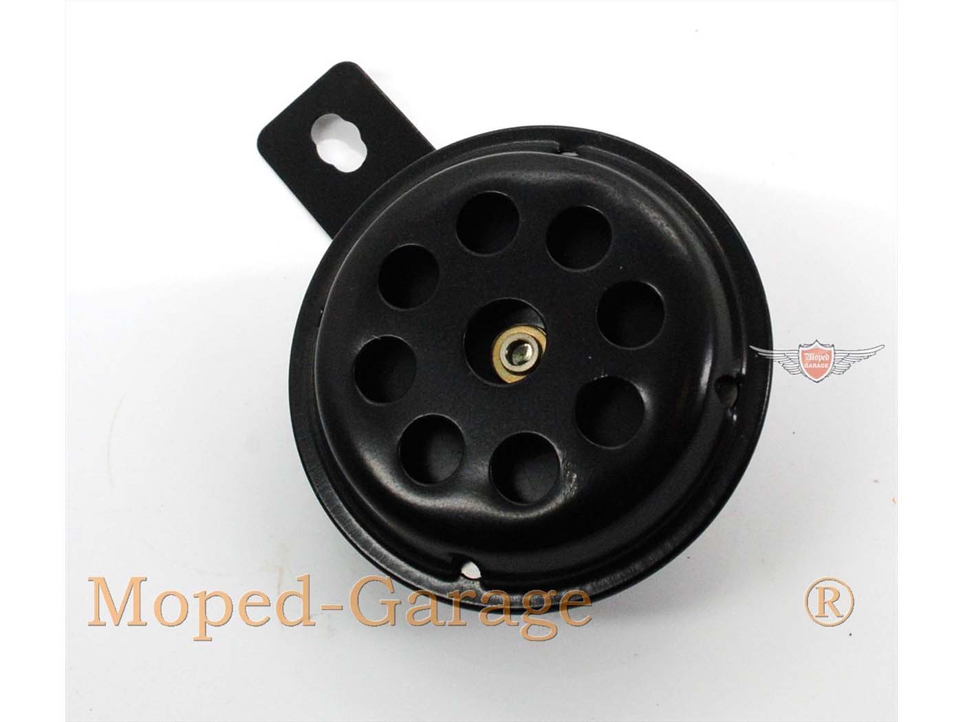 Claxon negru 12V 70mm pentru Yamaha FS1 50, Why 50, LB 50 Chappy, Honda PX 50, Camino 50