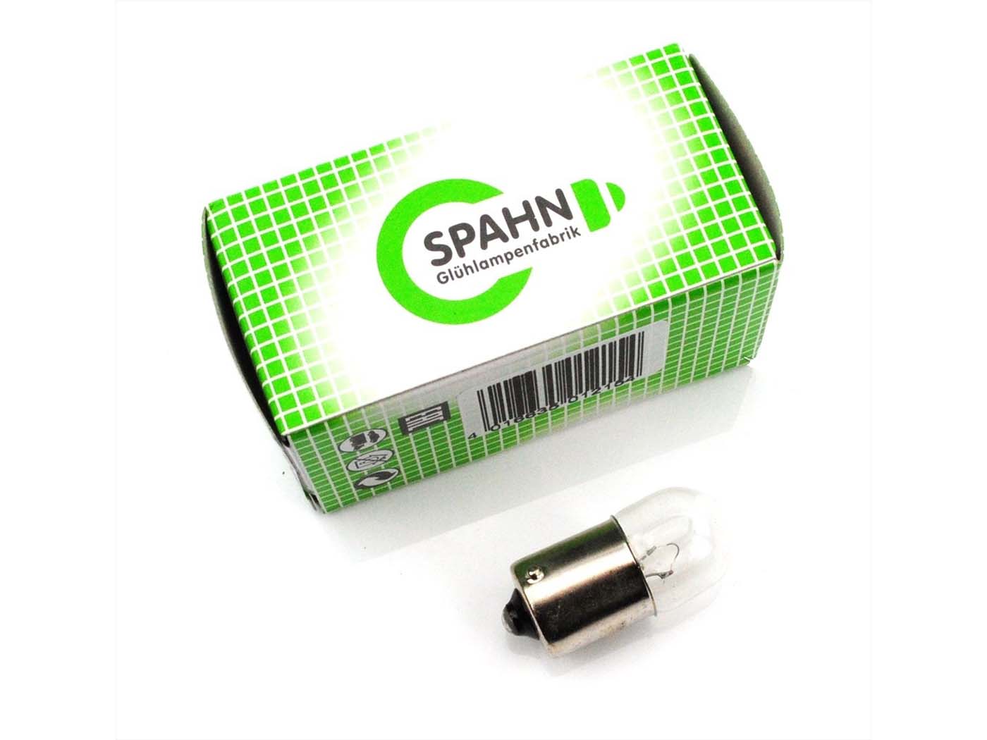 Bec stop 6V 10W diametru 15mm Spahn Glühlampen pentru Hercules, Piaggio Mofa, Zündapp, Kreidler și alte modele