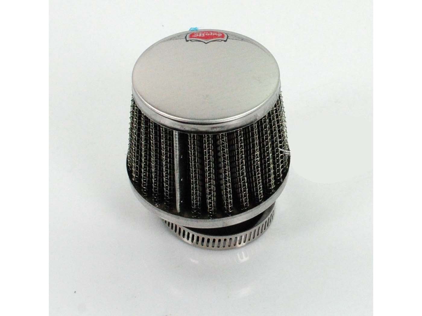 Filtru de aer tuning Bing argintiu 60mm 67mm pentru Puch Maxi, Zündapp ZD GTS, Hercules, KTM, Kreidler