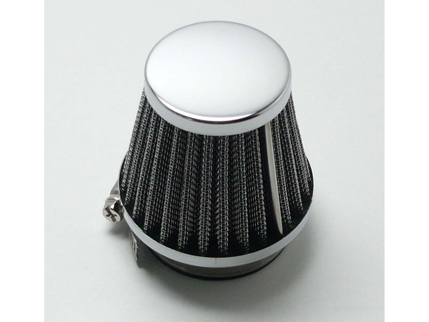 Filtru de aer tuning pentru carburator Bing 40-42mm, 75mm, 85mm, negru pentru Kreidler Flory MF 20, Flory MF 32, Florett Mustang/Cross 50, Florett RS-GS, Hercules K 50 Ultra