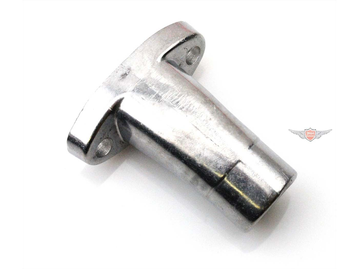 Racord de admisie aluminiu 26mm, conexiune carburator 20mm diametru interior, distanță găuri 45mm pentru Zündapp Hai 50, Hai 80, C 50 Sport, GTS 50