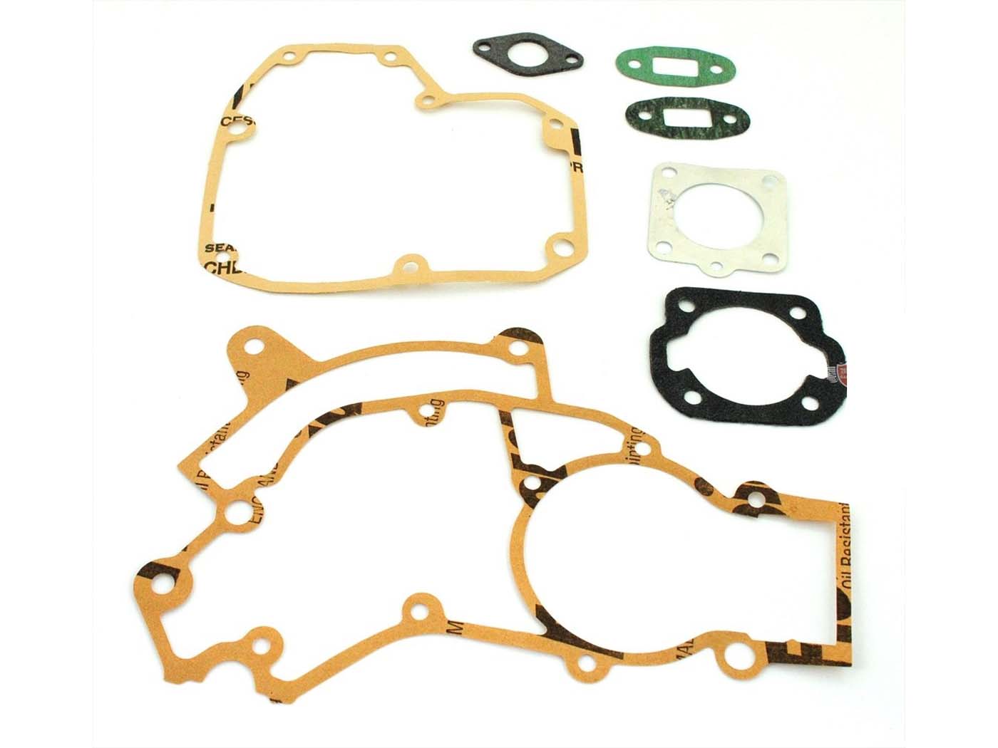 Set garnituri 7 piese hârtie cauciuc pentru Puch Maxi S/N, Maxi L2A, Maxi K2, X 30A, Maxi ZA50 și alte modele