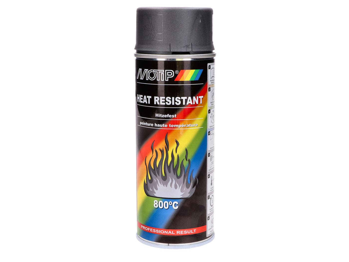 Spray vopsea Motip gri antracit rezistent la căldură 400ml universal