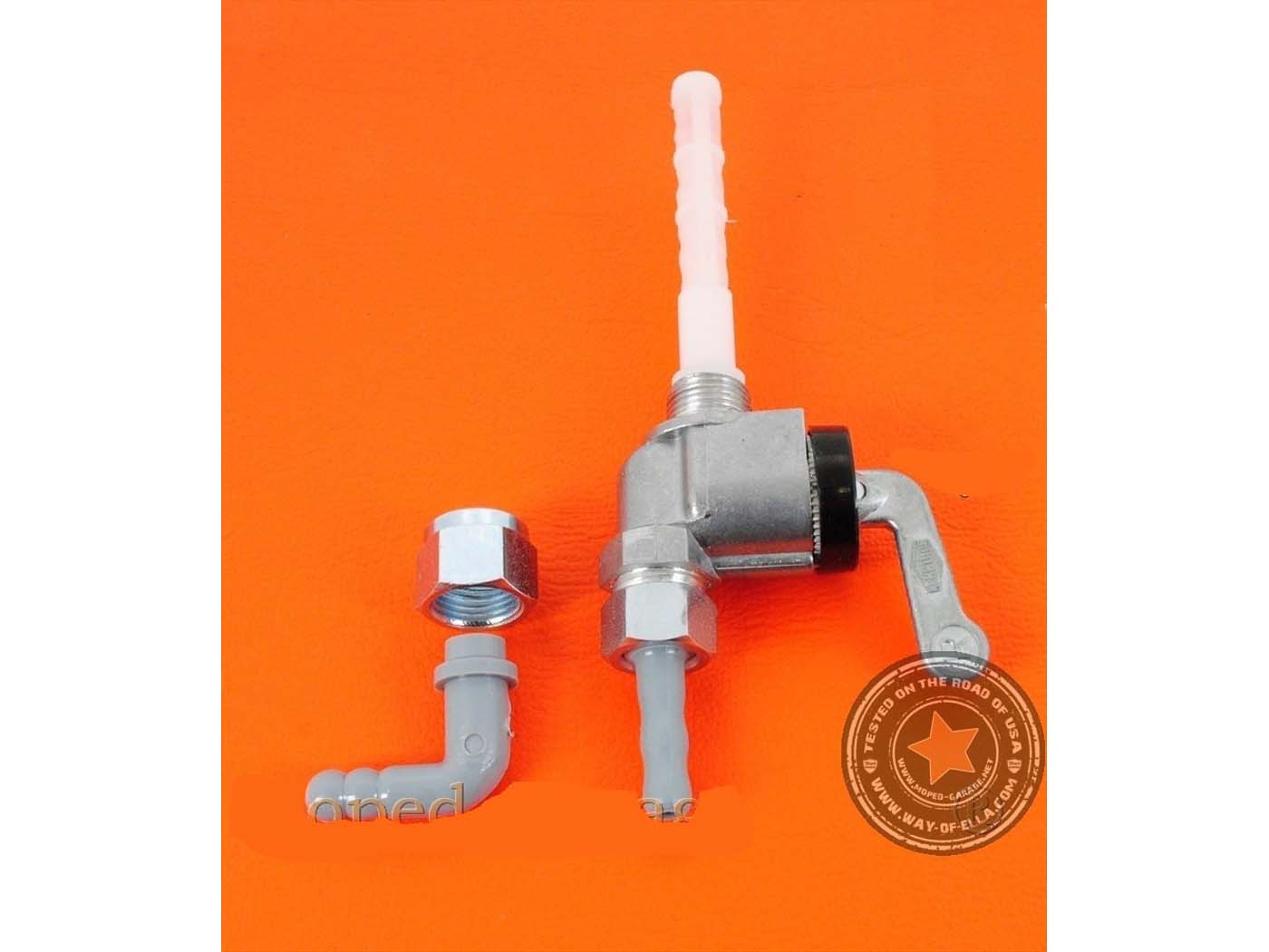 Robinet de benzină Karcoma M12 x 1 aluminiu pentru Zündapp, Hercules, Kreidler, Puch și alte modele