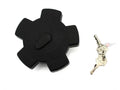 Capac rezervor cu blocare 40mm negru cu 2 chei pentru Zündapp, Hercules, Kreidler, Puch și alte modele