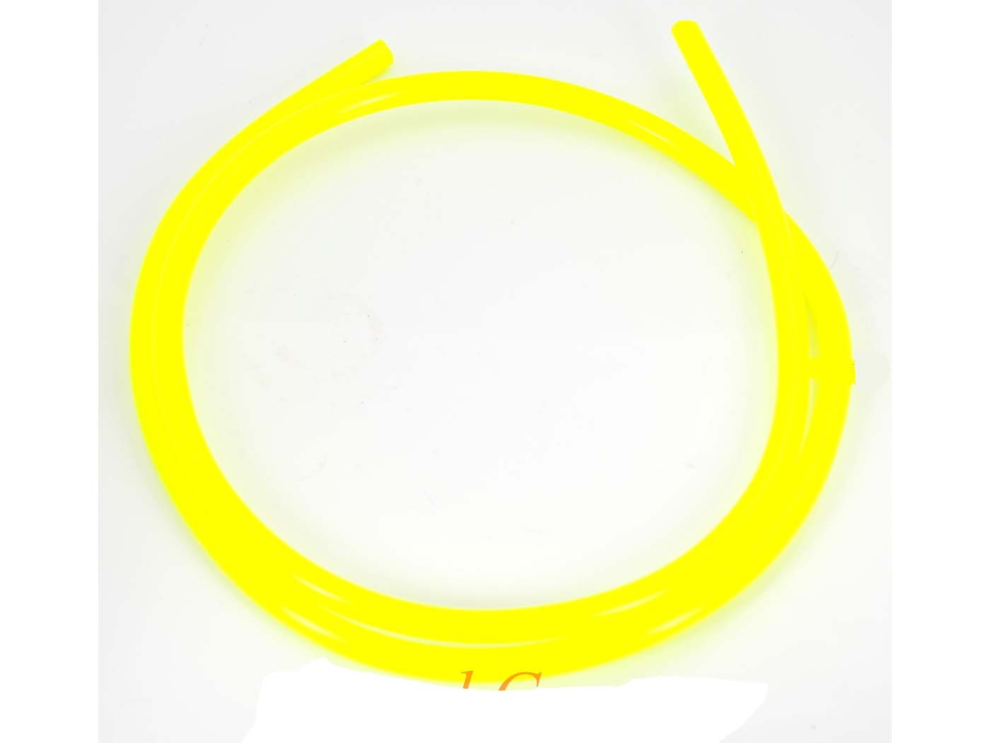 Furtun benzină galben neon 1 metru 5-6mm pentru Hercules, Zündapp, Kreidler, Solex, Simson și alte modele