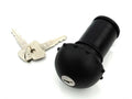 Capac rezervor negru cu blocare 55mm x 32mm cu 2 chei pentru Piaggio Ciao, Piaggio Si, Peugeot 103 și alte modele