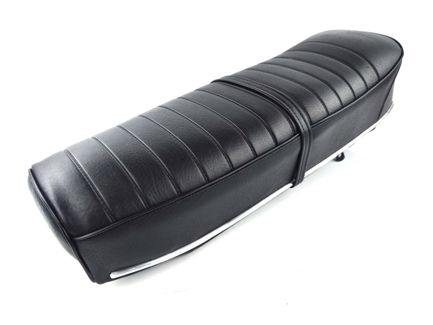 Șa neagră 630x220x130mm pentru Zündapp C 50 Super, C 50 Sport, GTS 50 și alte modele